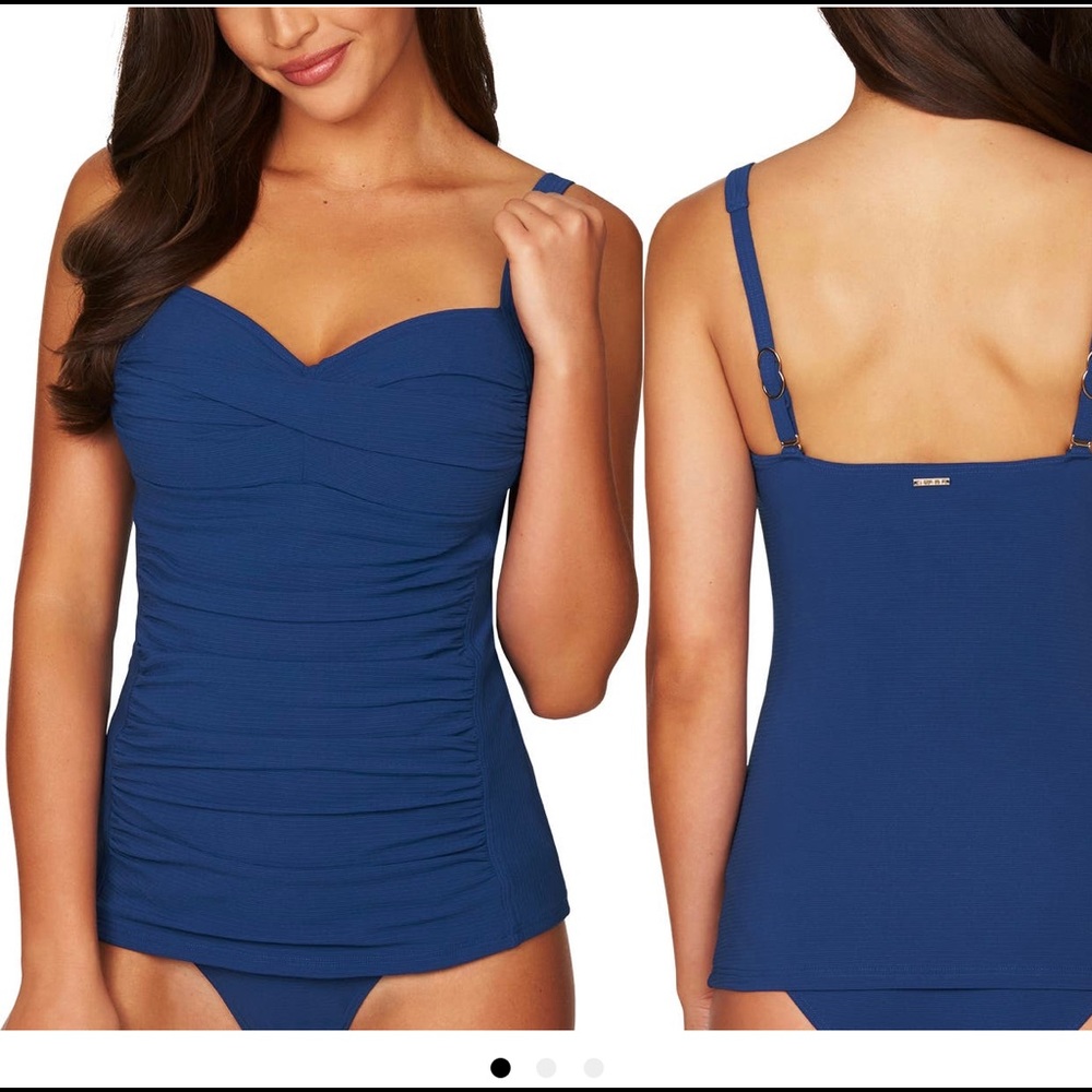 Sea Level Twist front multi-fit Tankini Top
